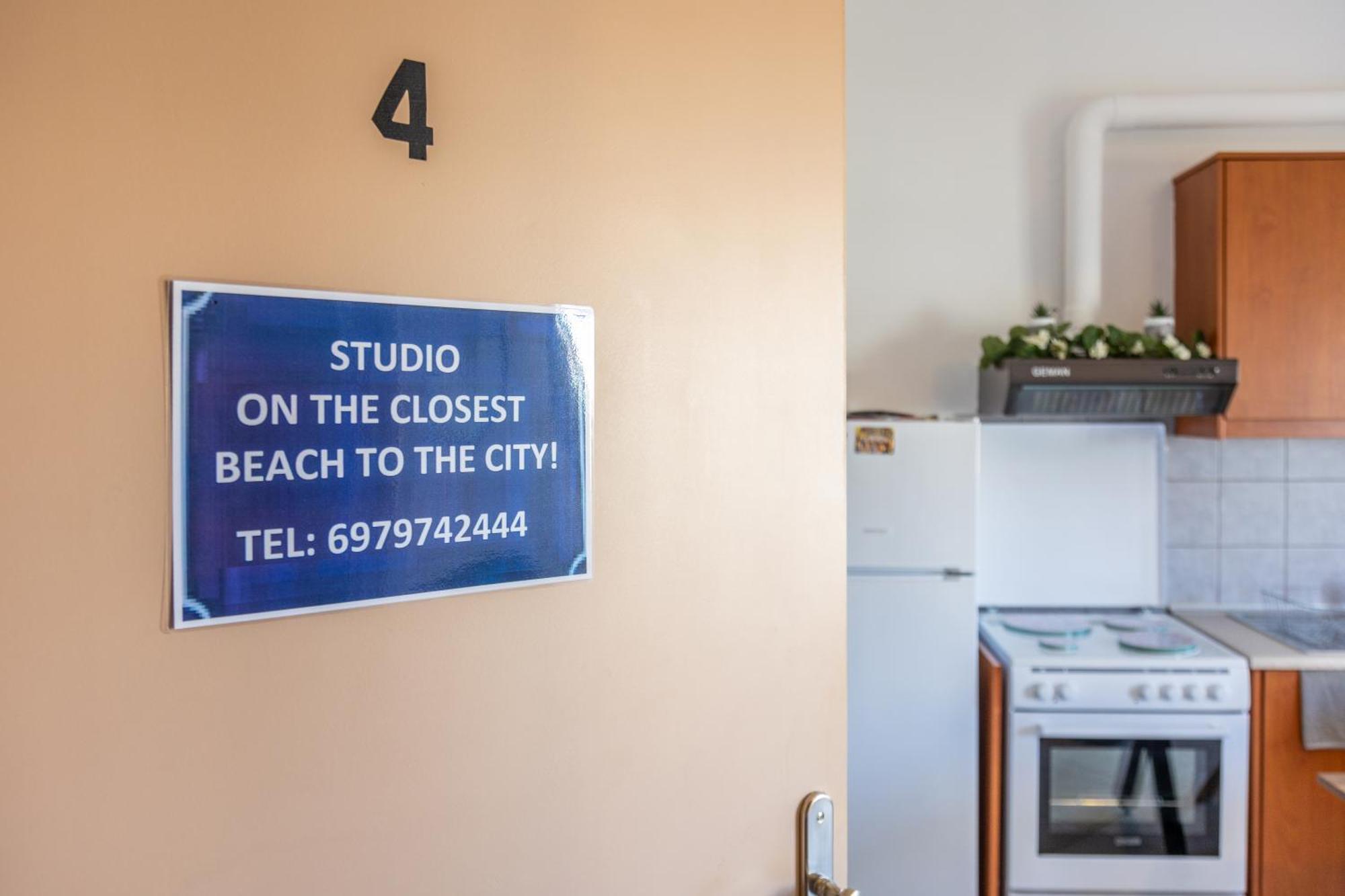Studio On The Closest Beach To The City! Amoudara Lasithiou Exterior foto